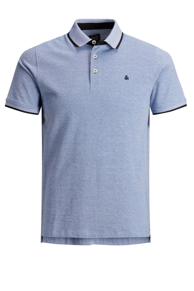 JJEPAULOS POLO SS NOOS 12136668 Bright Cobalt/SLIM FIT